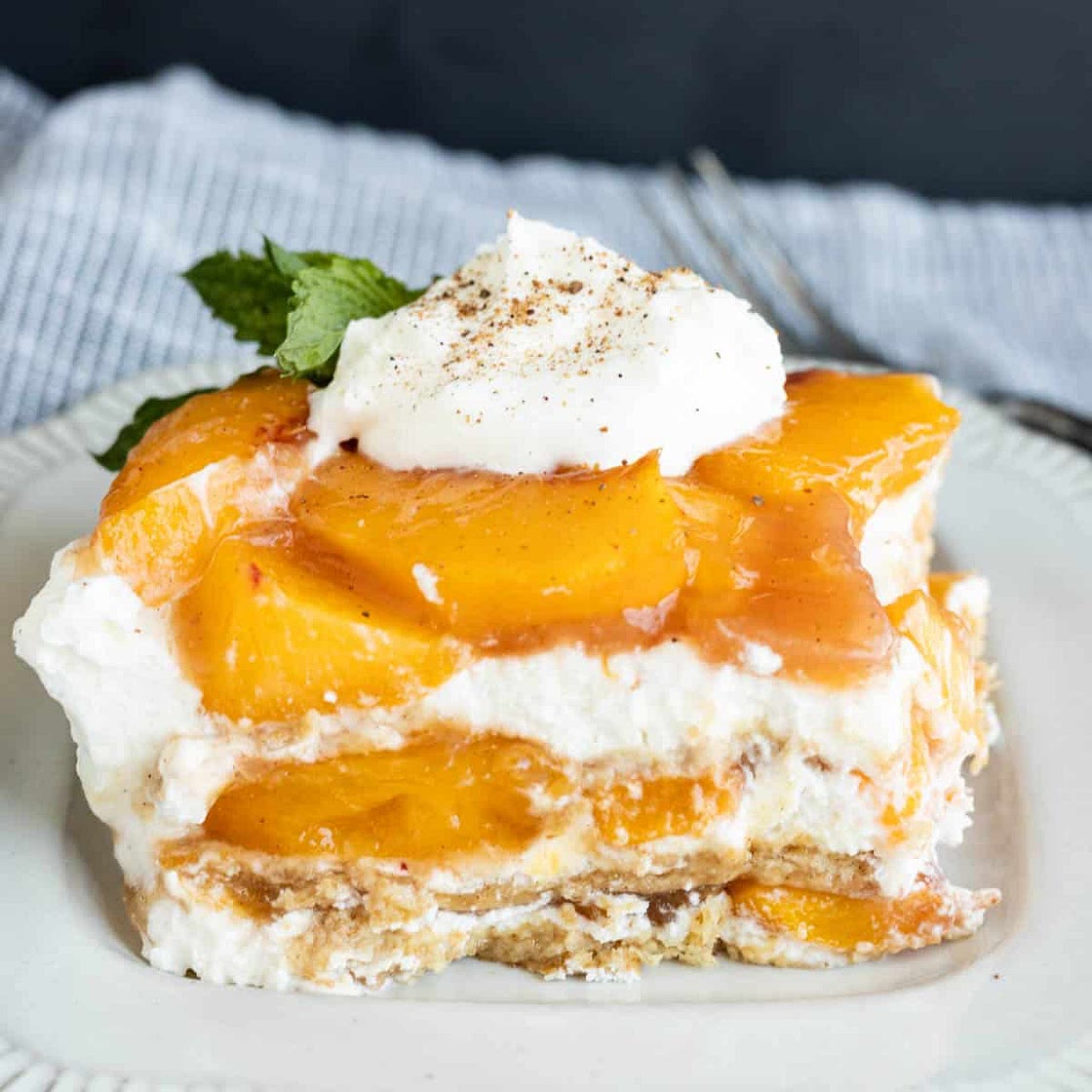 No-Bake Peach Icebox Cake