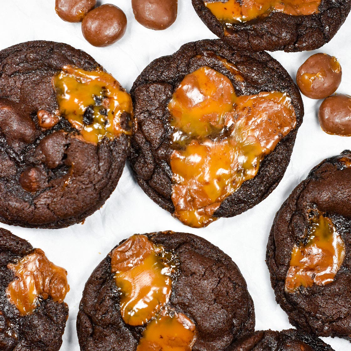 Chocolate Caramel Cookies