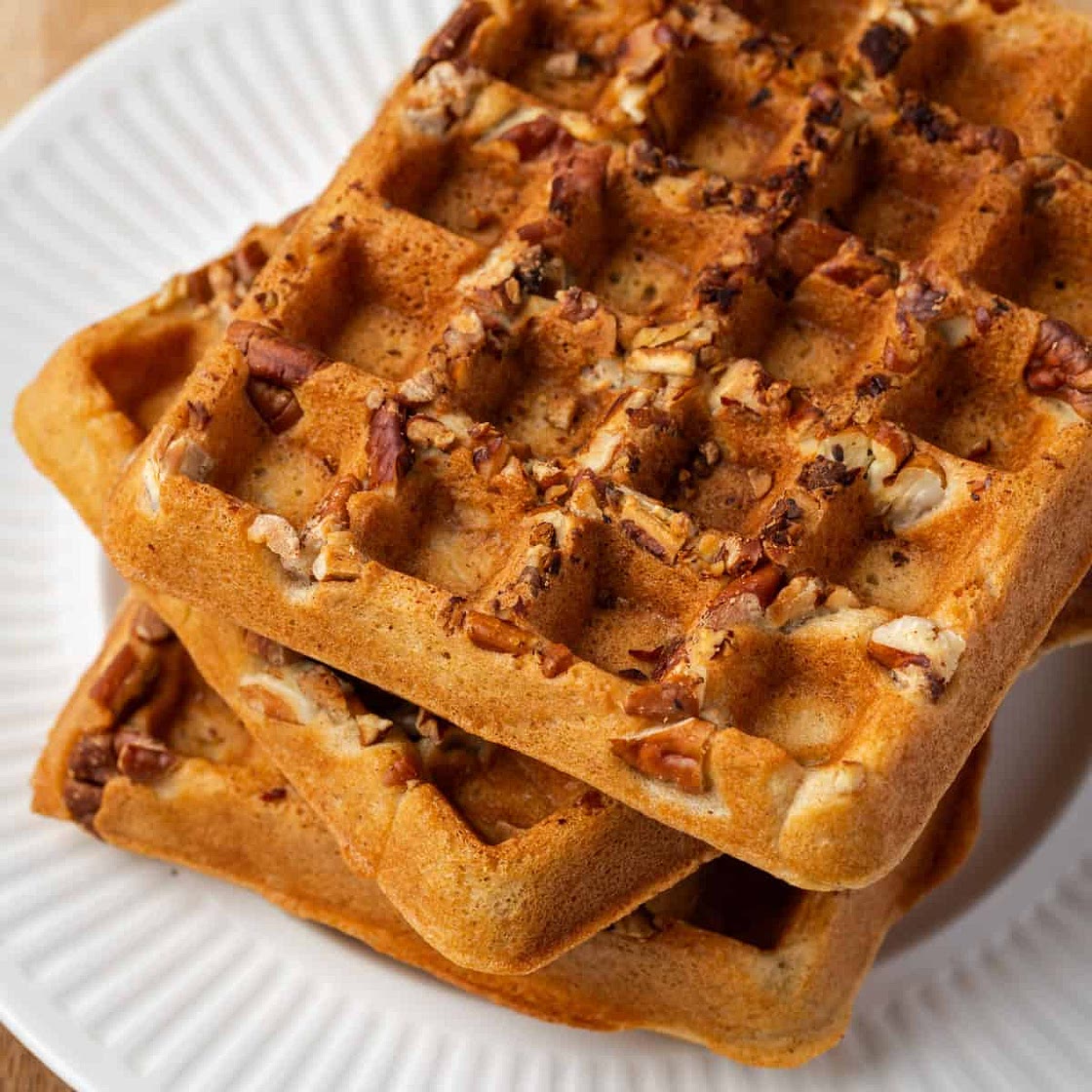 Gluten Free Maple Pecan Waffles