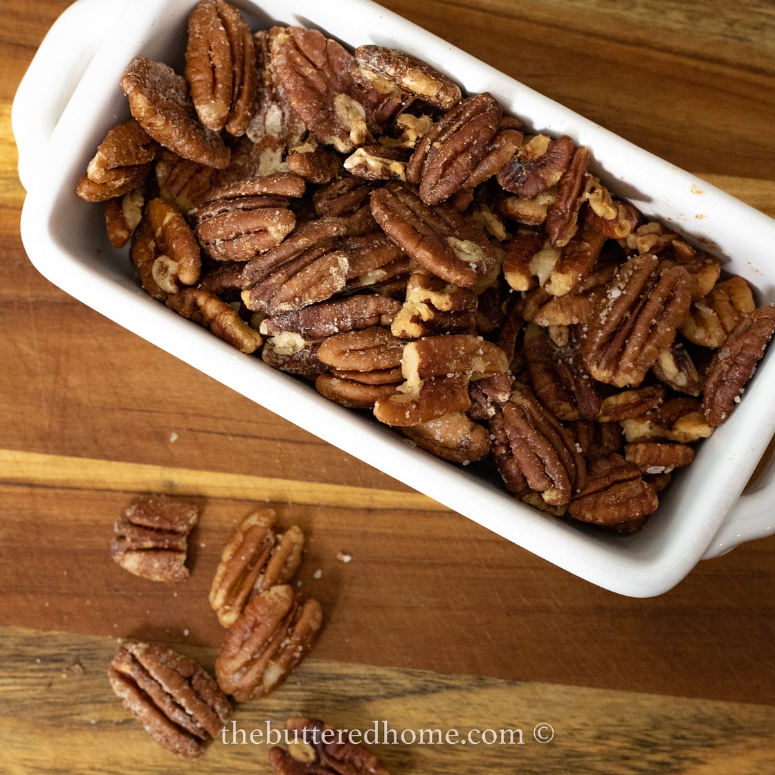 Oven Roasted Salted Pecans