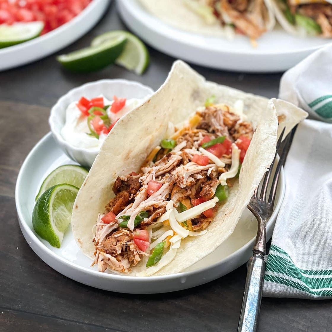 Shredded Chicken Tacos Recipe