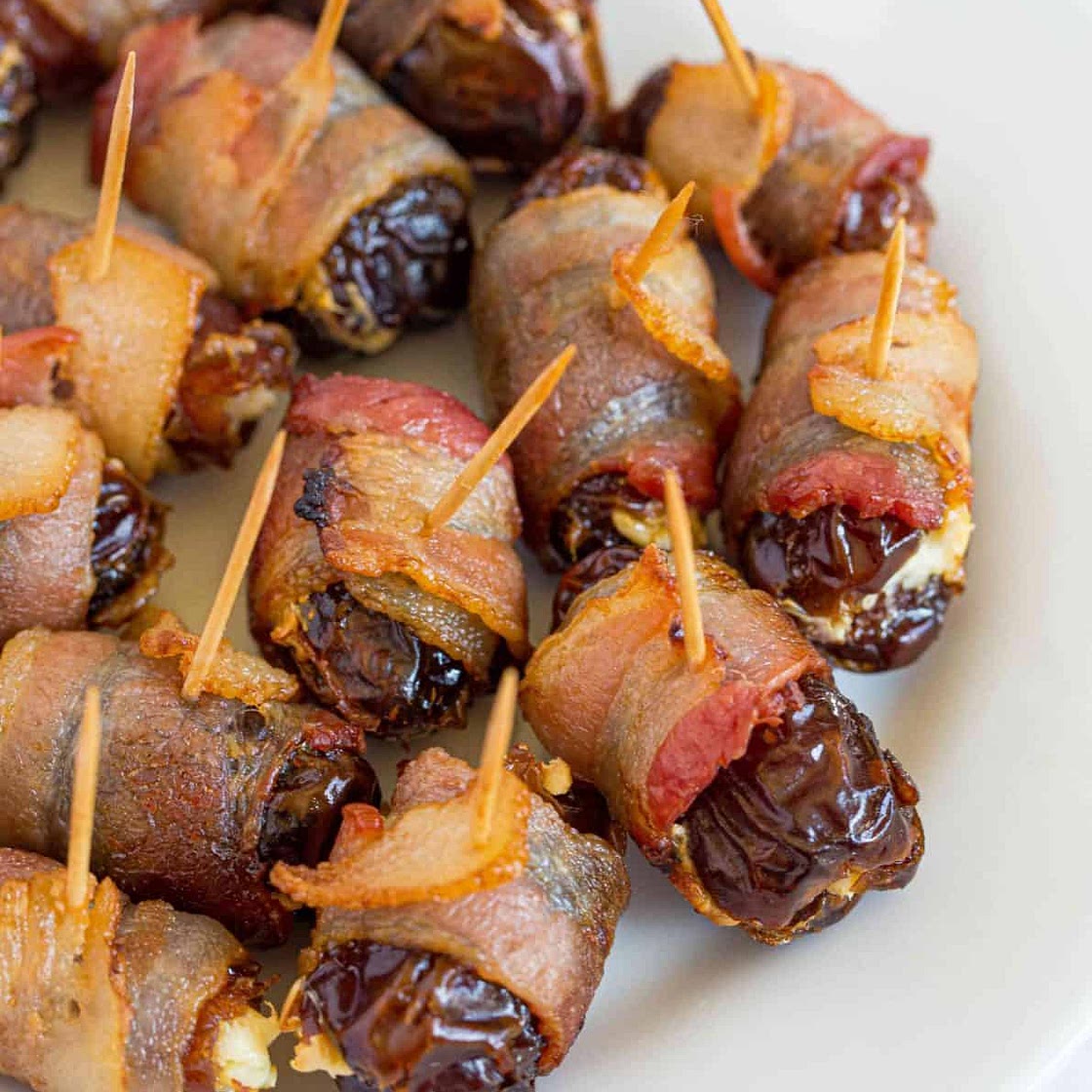 Bacon Wrapped Dates with Cream Cheese