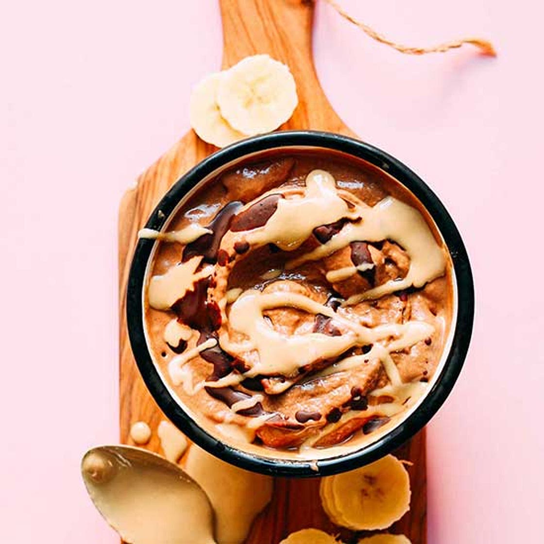 Tahini Chocolate Banana Soft Serve