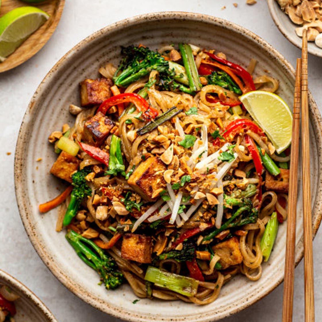 Healthier vegan pad thai