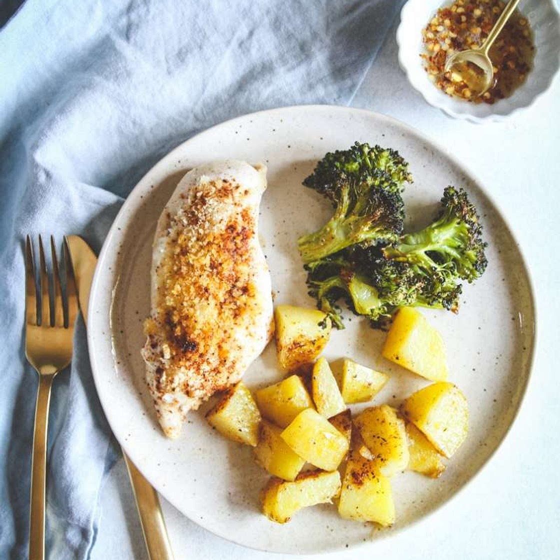 Hot Honey Baked Chicken Sheet Pan Dinner