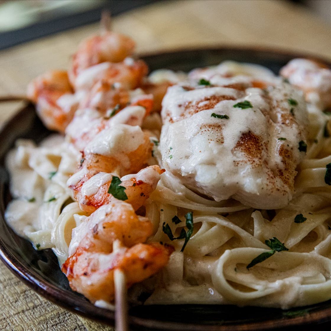 Surf and Surf Alfredo