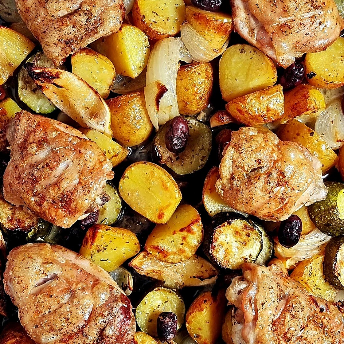 Easy Greek Chicken and Potatoes
