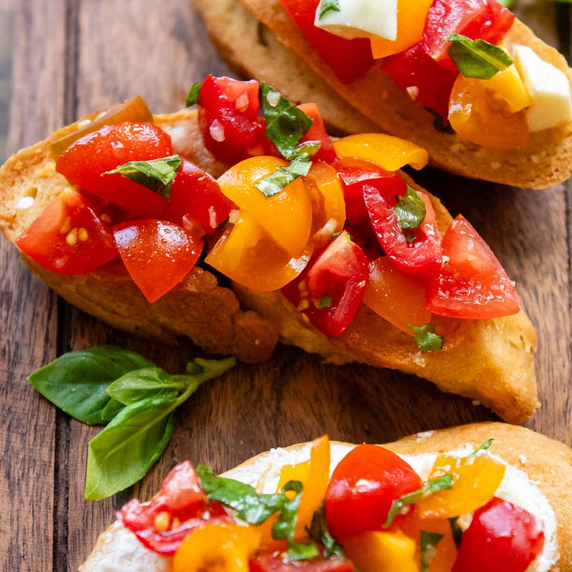 Classic Italian Gluten-Free Bruschetta (Perfectly-Seasoned)