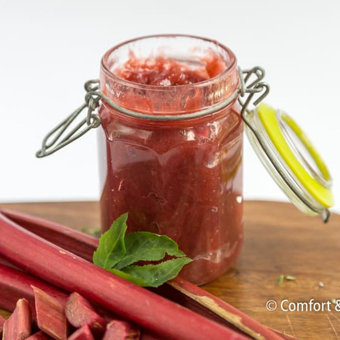 No Pectin Rhubarb Jam