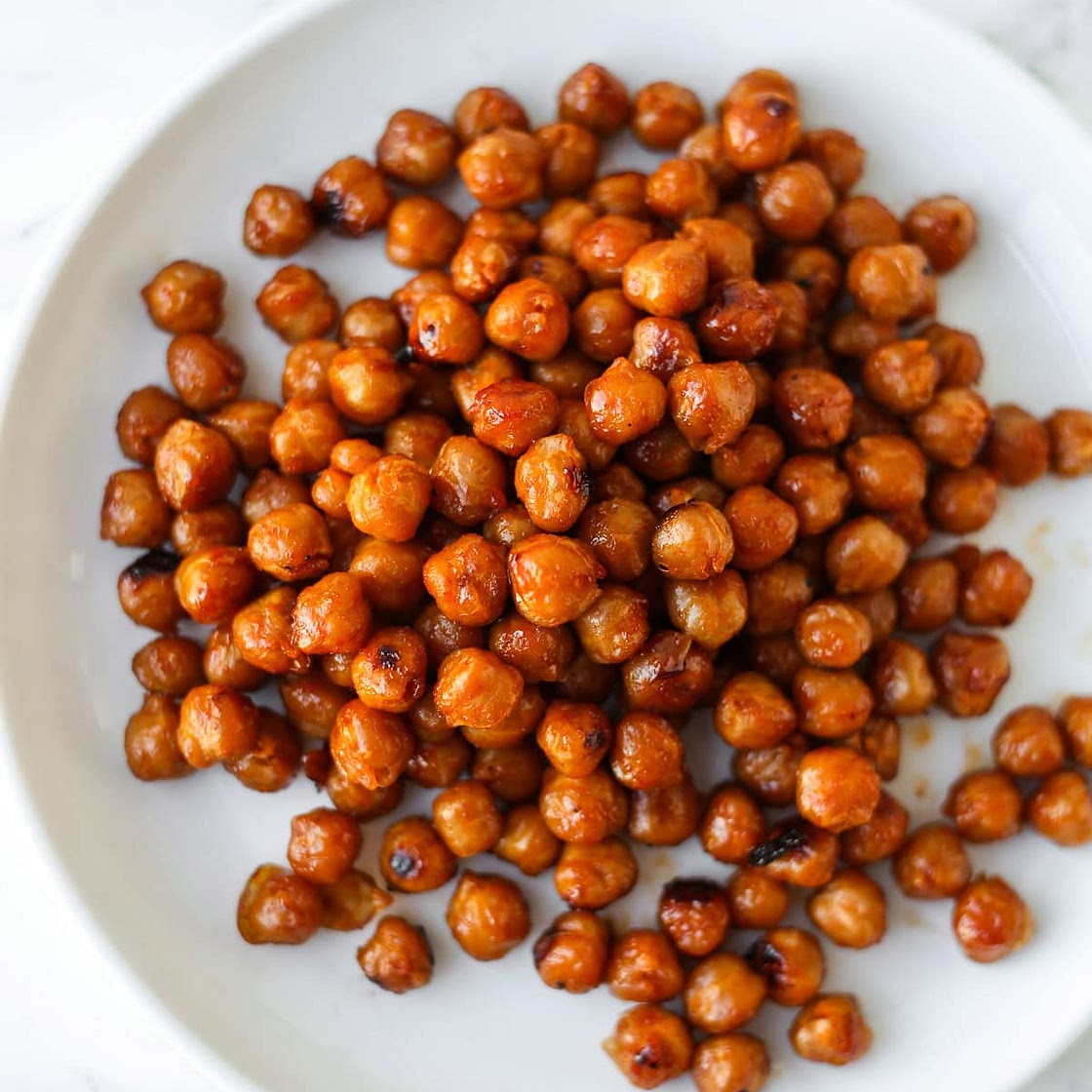 Honey Sriracha Roasted Chickpeas