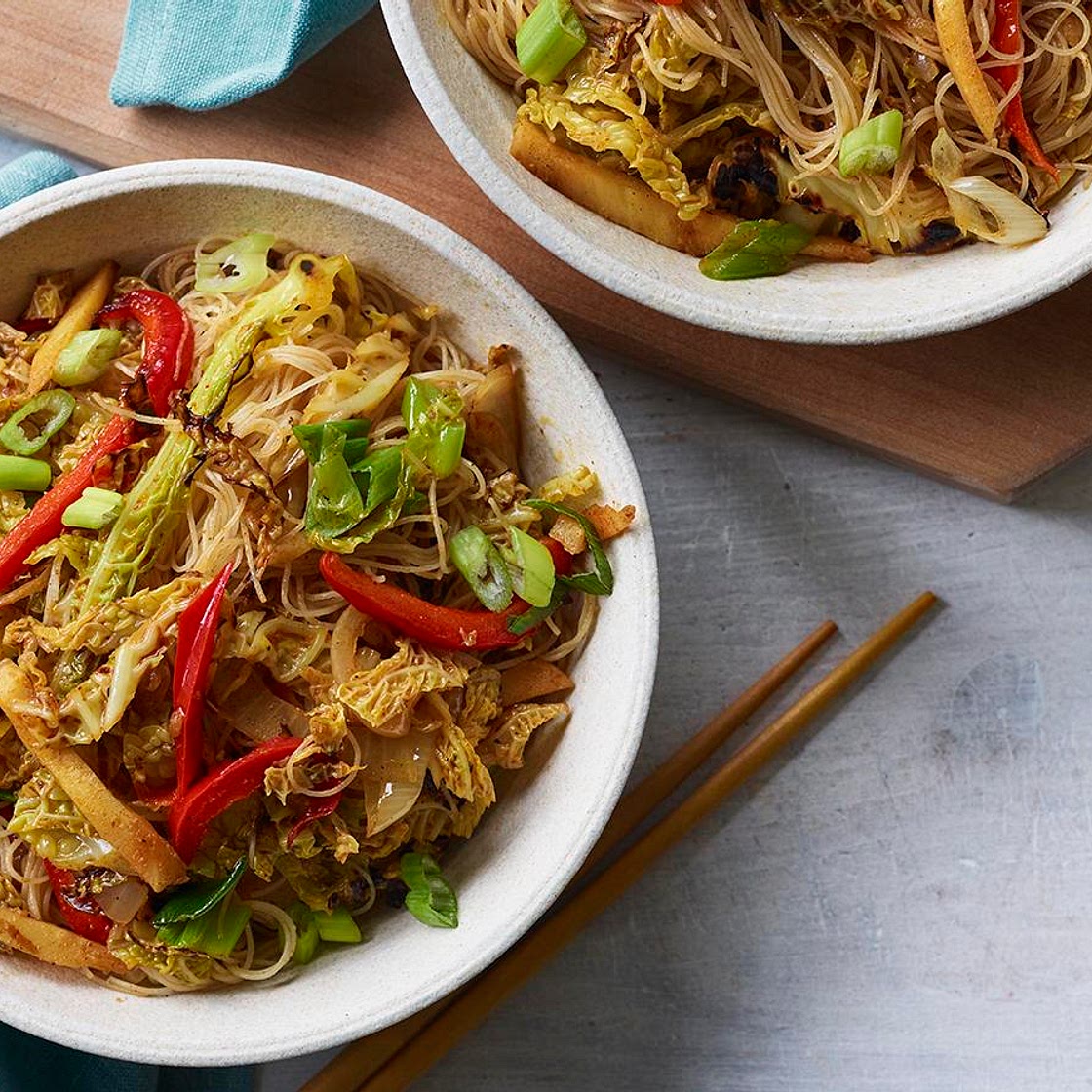 Vegan Singapore noodles