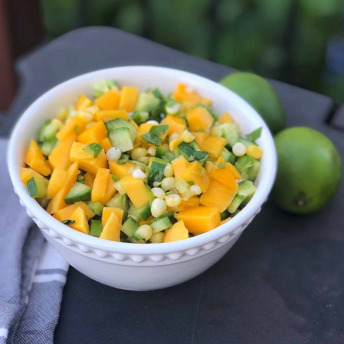 Mango Cucumber Salsa (just 5 Ingredients)