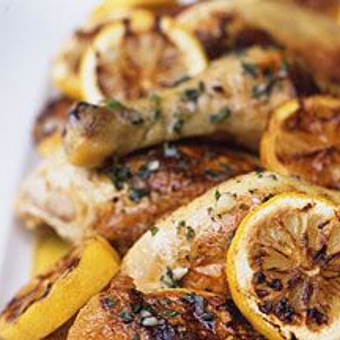 Grilled Chicken with Lemon, Garlic, and Oregano