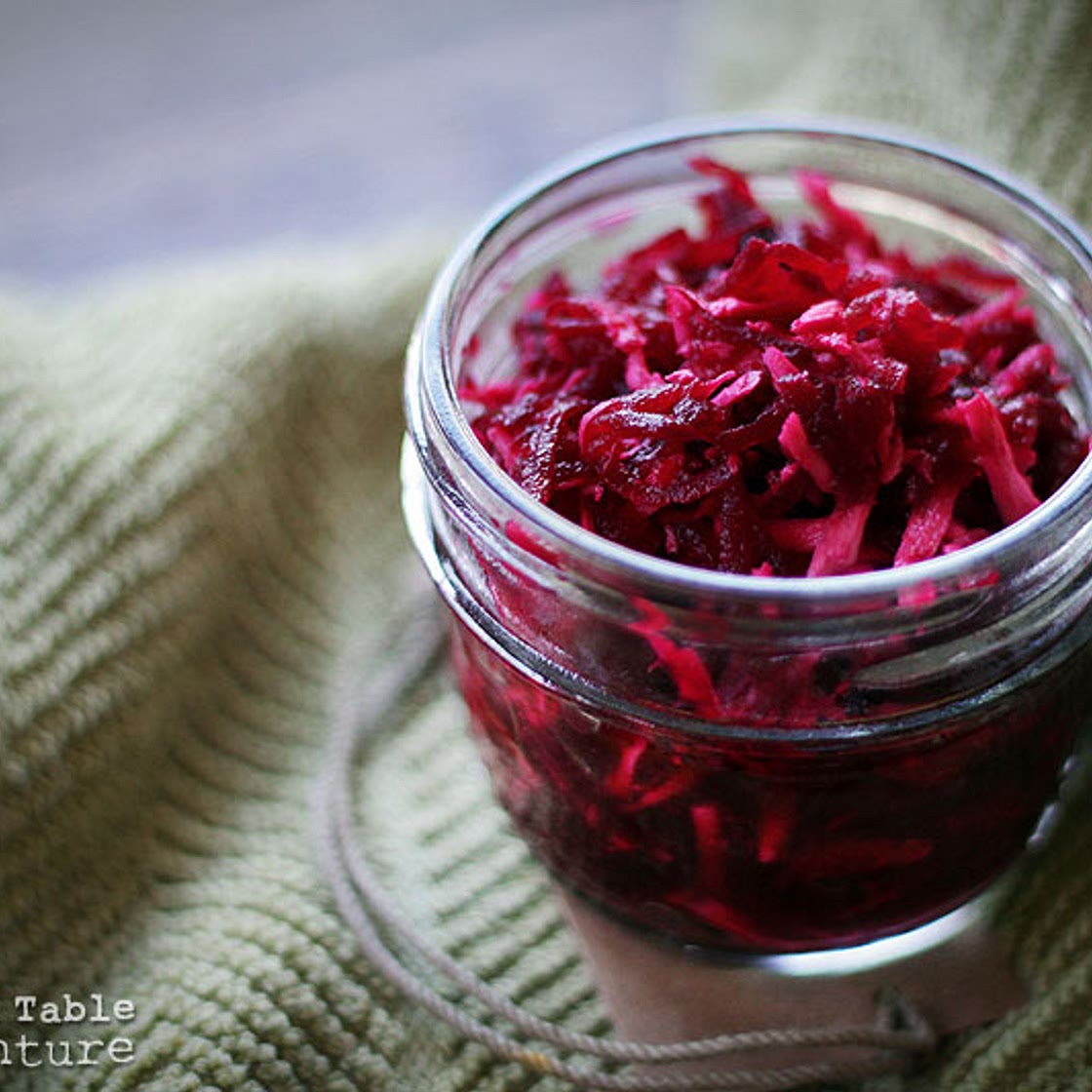 Roast Beet Slaw with Spicy Horseradish