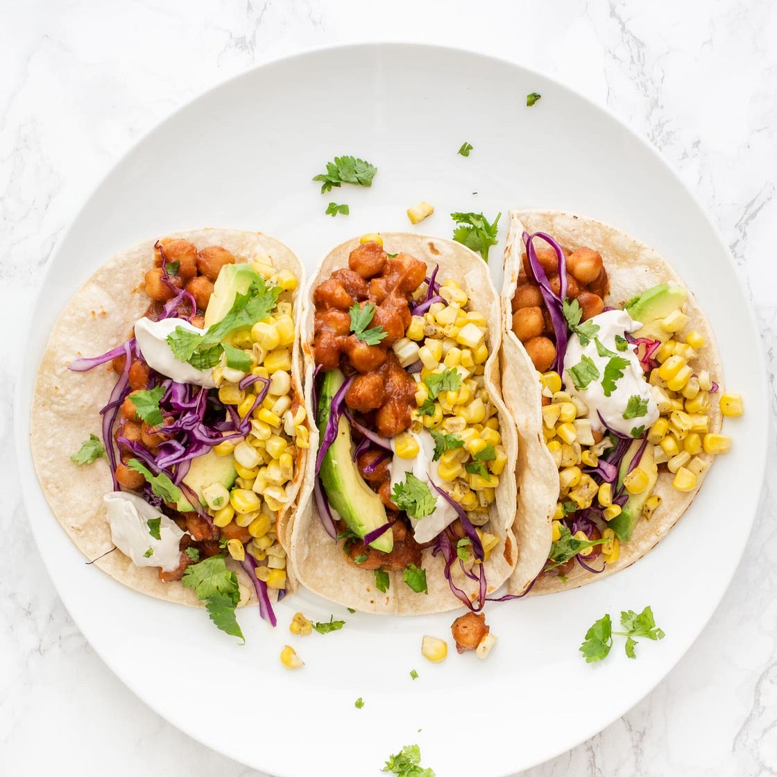 BBQ Chickpea Tacos