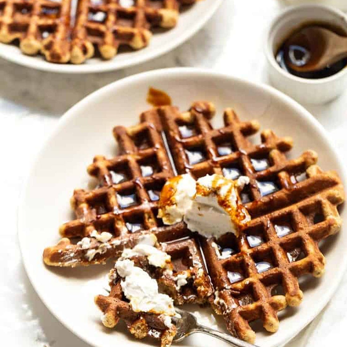 Fluffy Gluten-Free Gingerbread Waffles