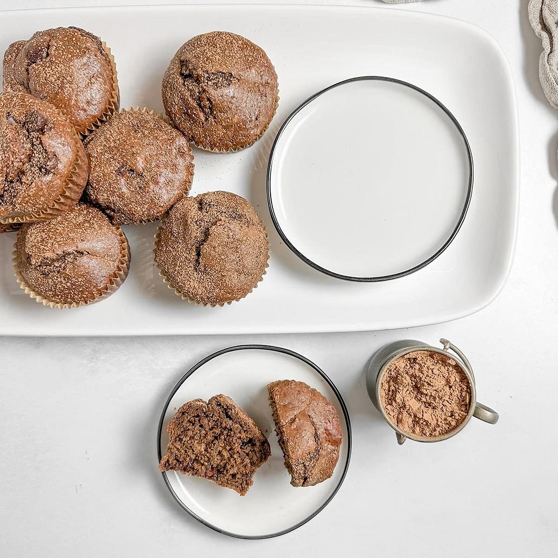 Egg-Free Double Chocolate Banana Muffins