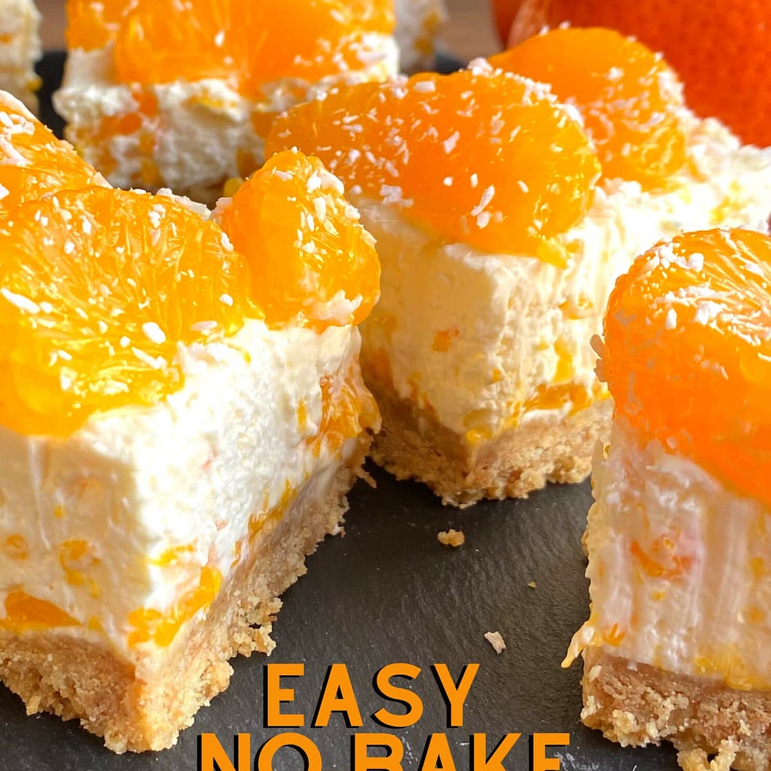 Easy No-Bake Mandarin Cheesecake