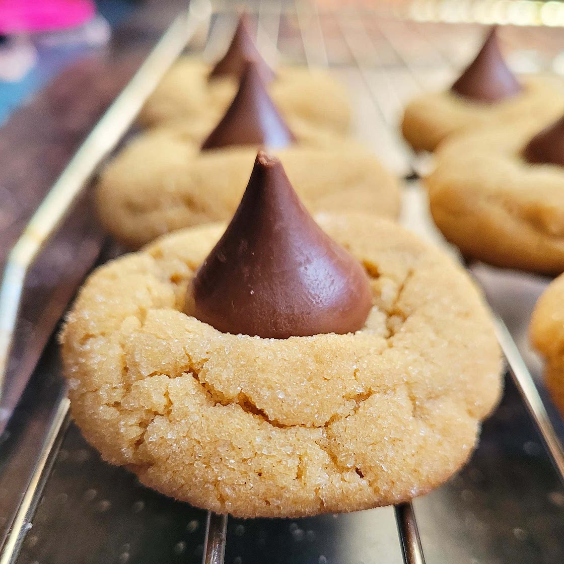 Peanut Butter Chocolate Kiss Cookies