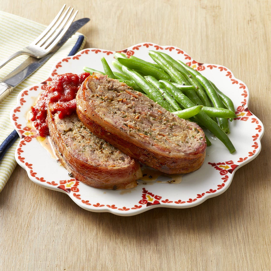 Bacon-Wrapped Meatloaf