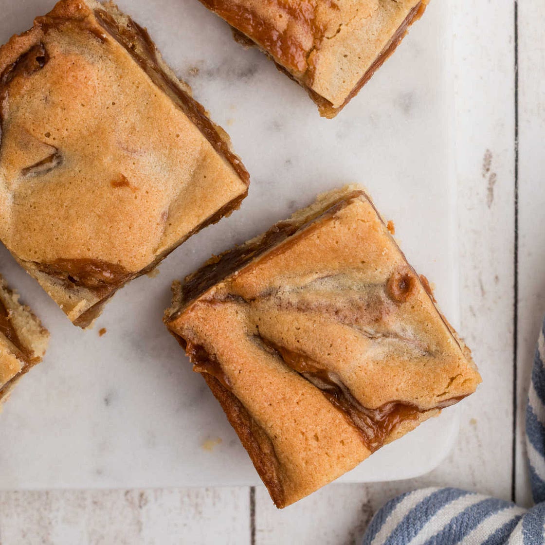 Caramel Swirl Blondies