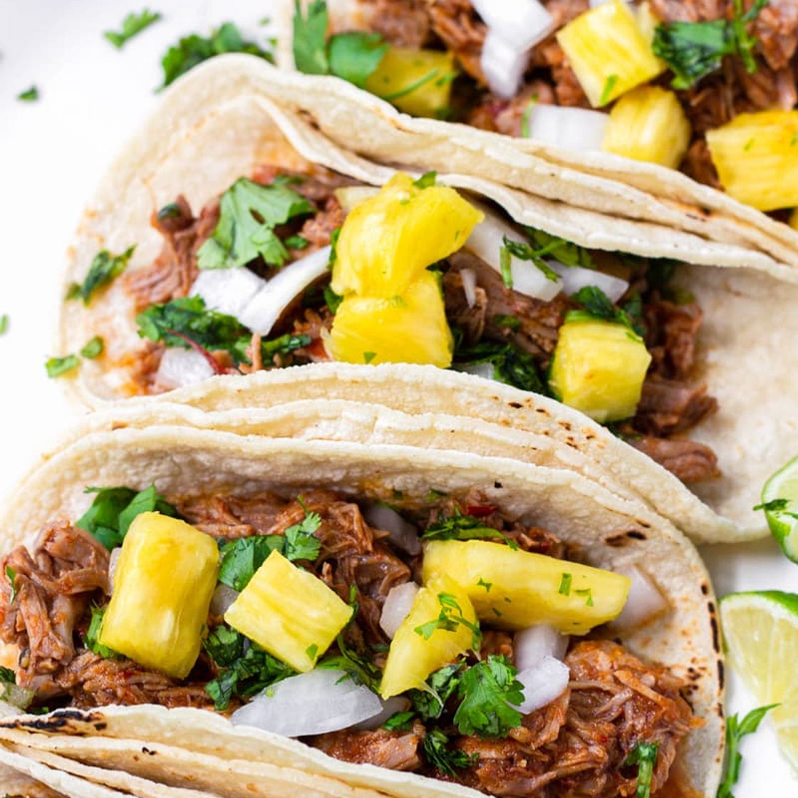 Slow Cooker Tacos Al Pastor
