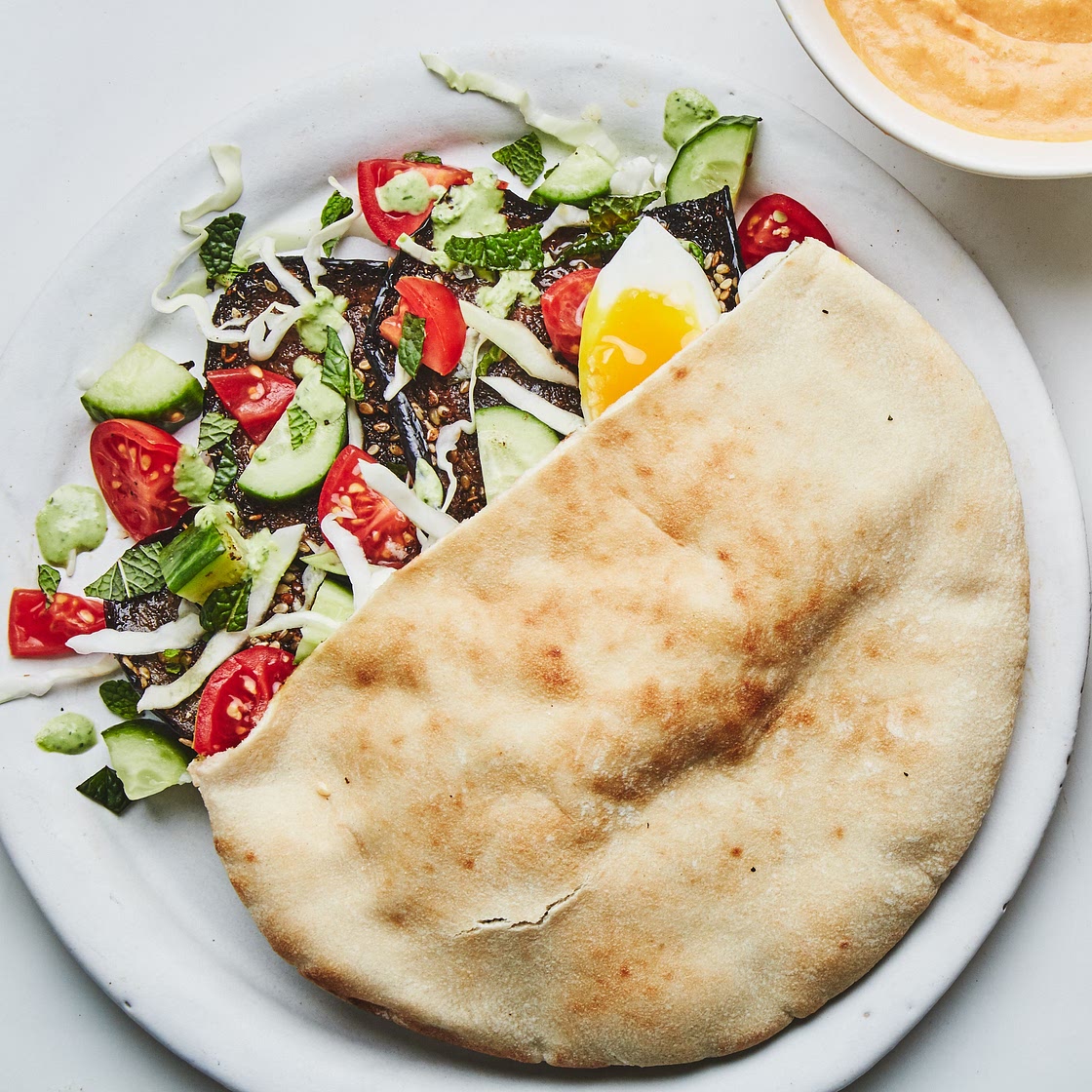 Roasted Eggplant Sabich Sandwiches