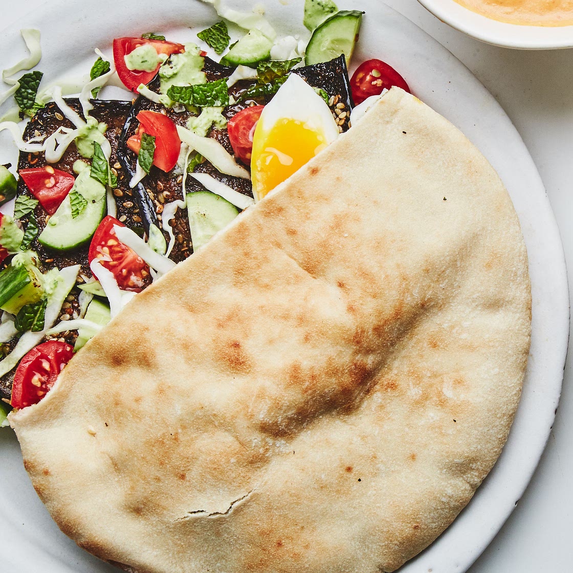 Roasted Eggplant Sabich Sandwiches