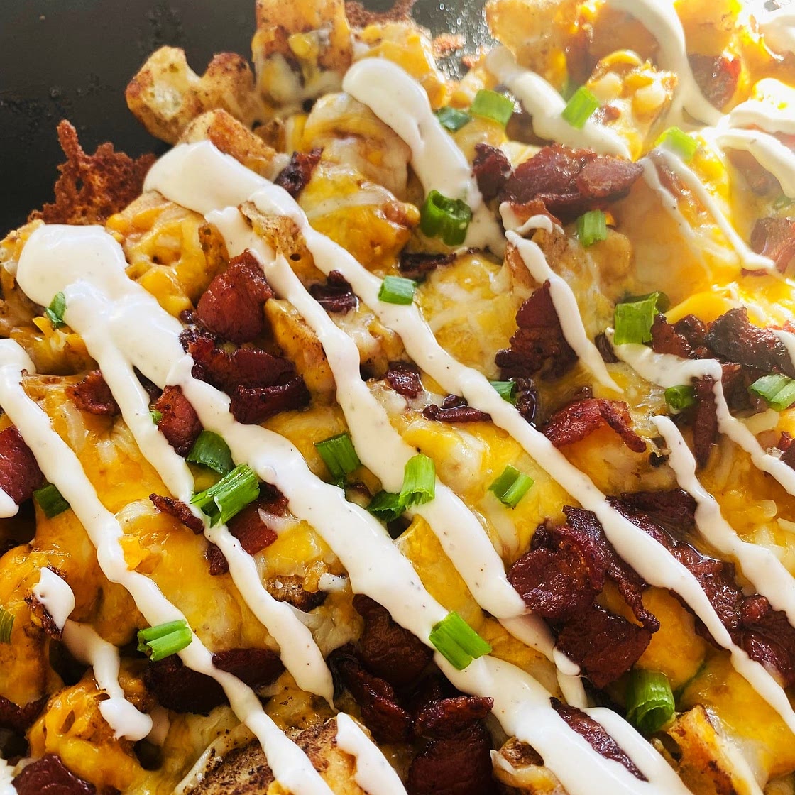 Loaded Cheesy Bread Griddle Recipe