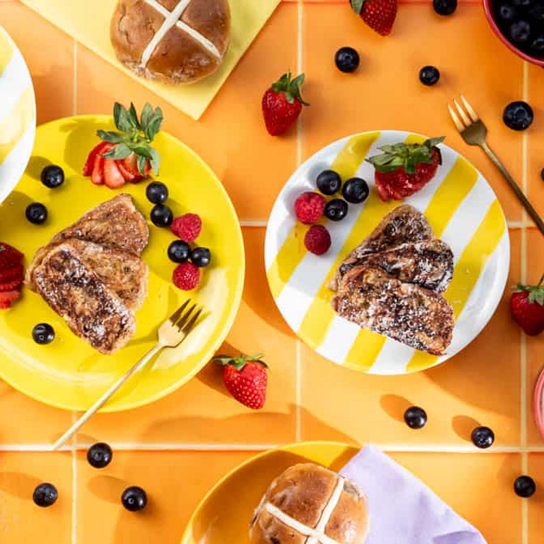 Quick and Easy Easter Hot Cross Bun French Toast