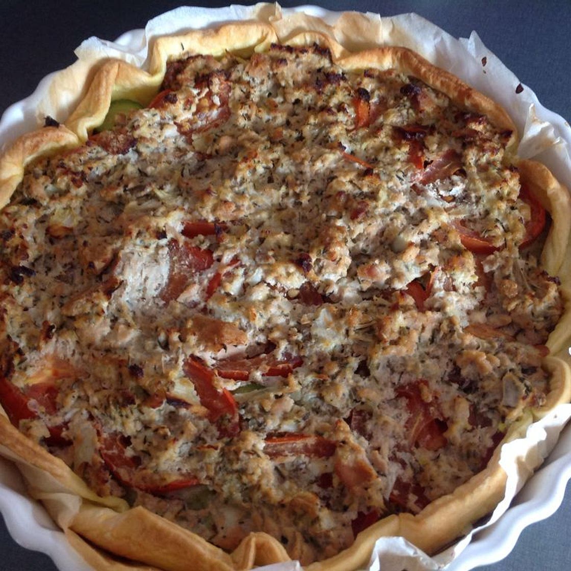 La tarte salée ensoleillée