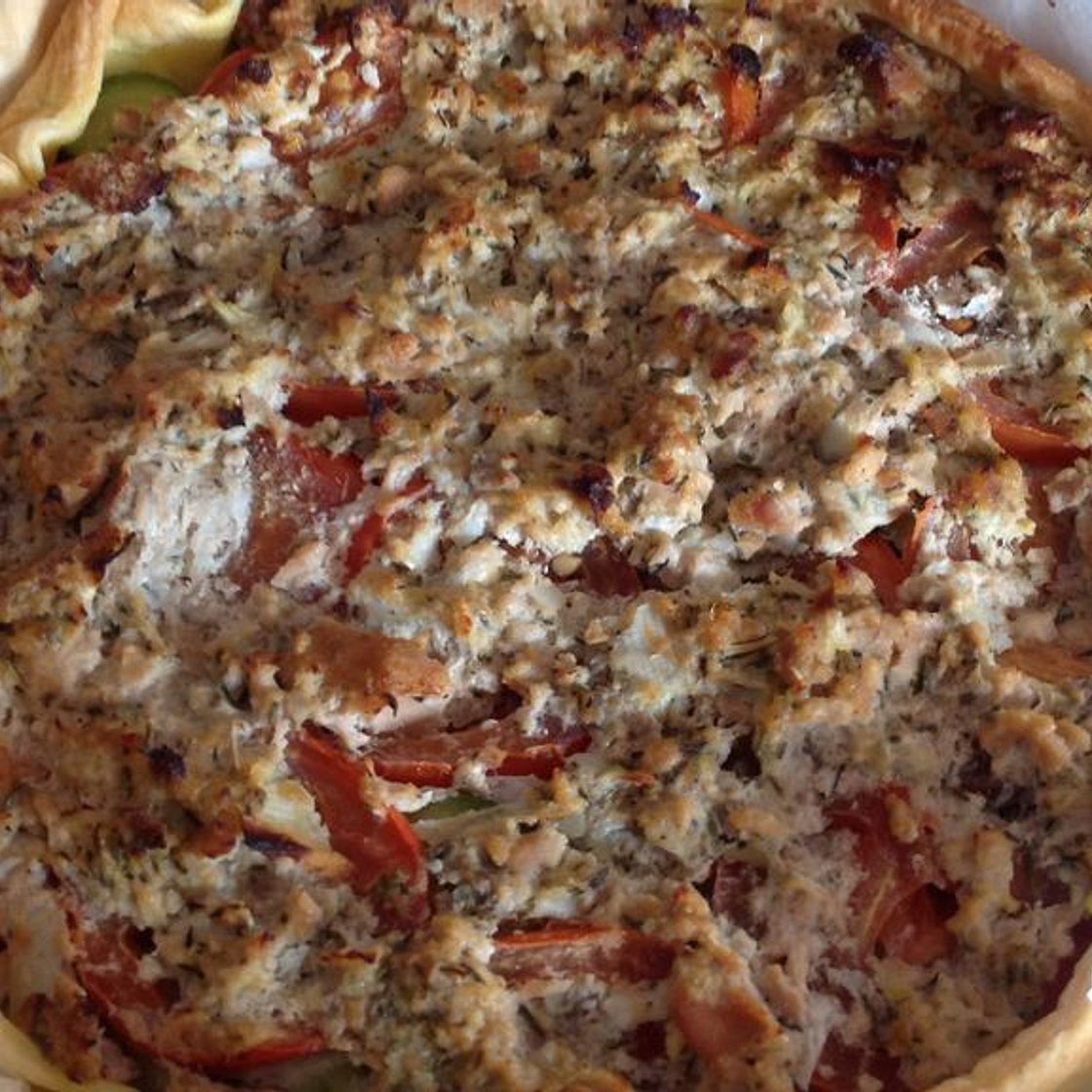 La tarte salée ensoleillée