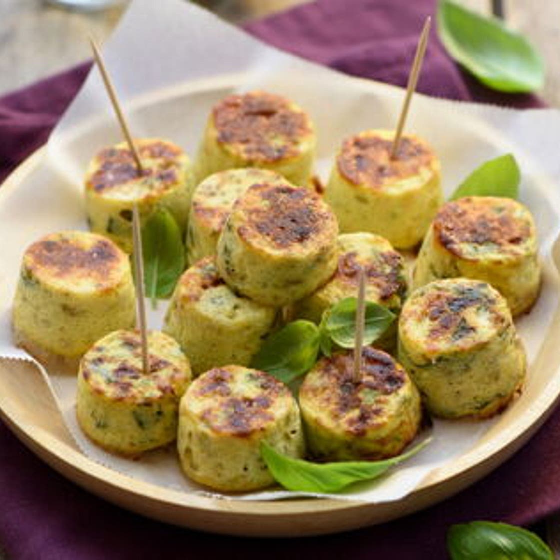 Mini-flans de courgette au cumin