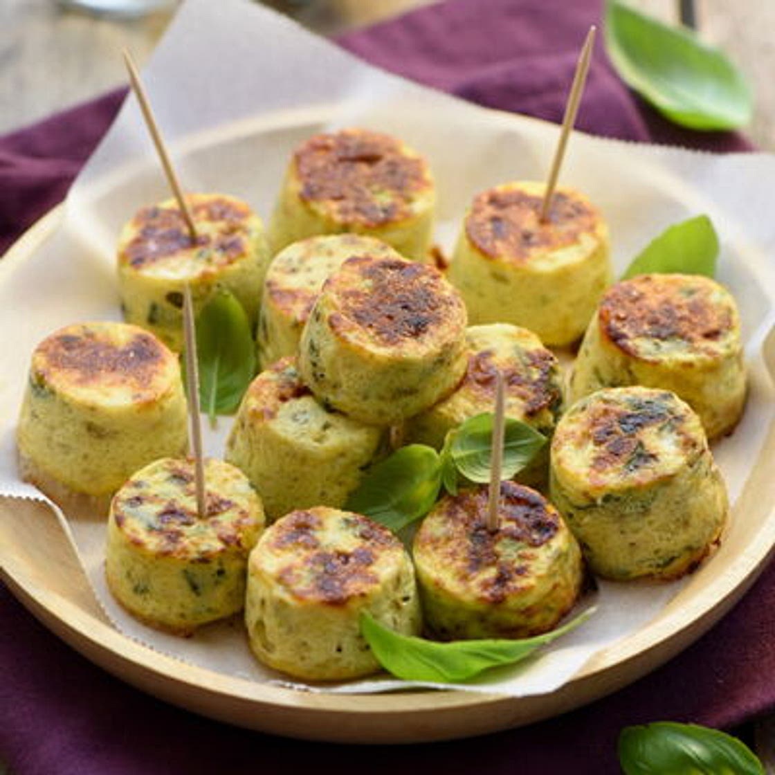 Mini-flans de courgette au cumin