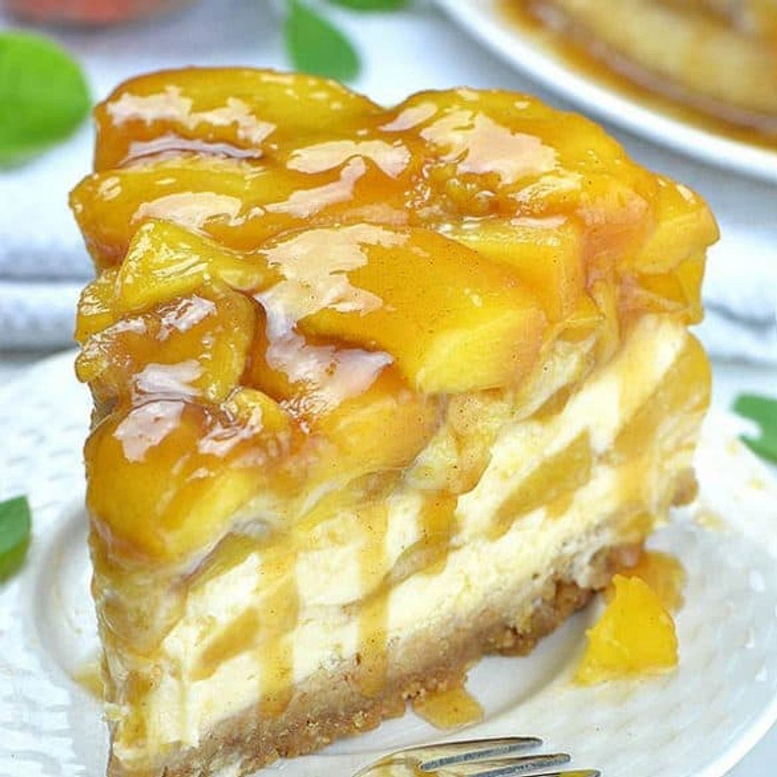 Peach Cobbler Cheesecake