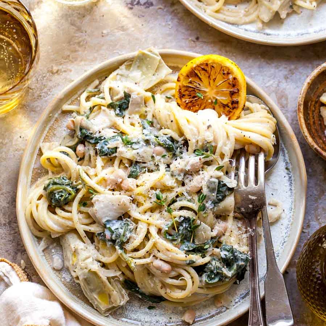 Spinach Artichoke Pasta