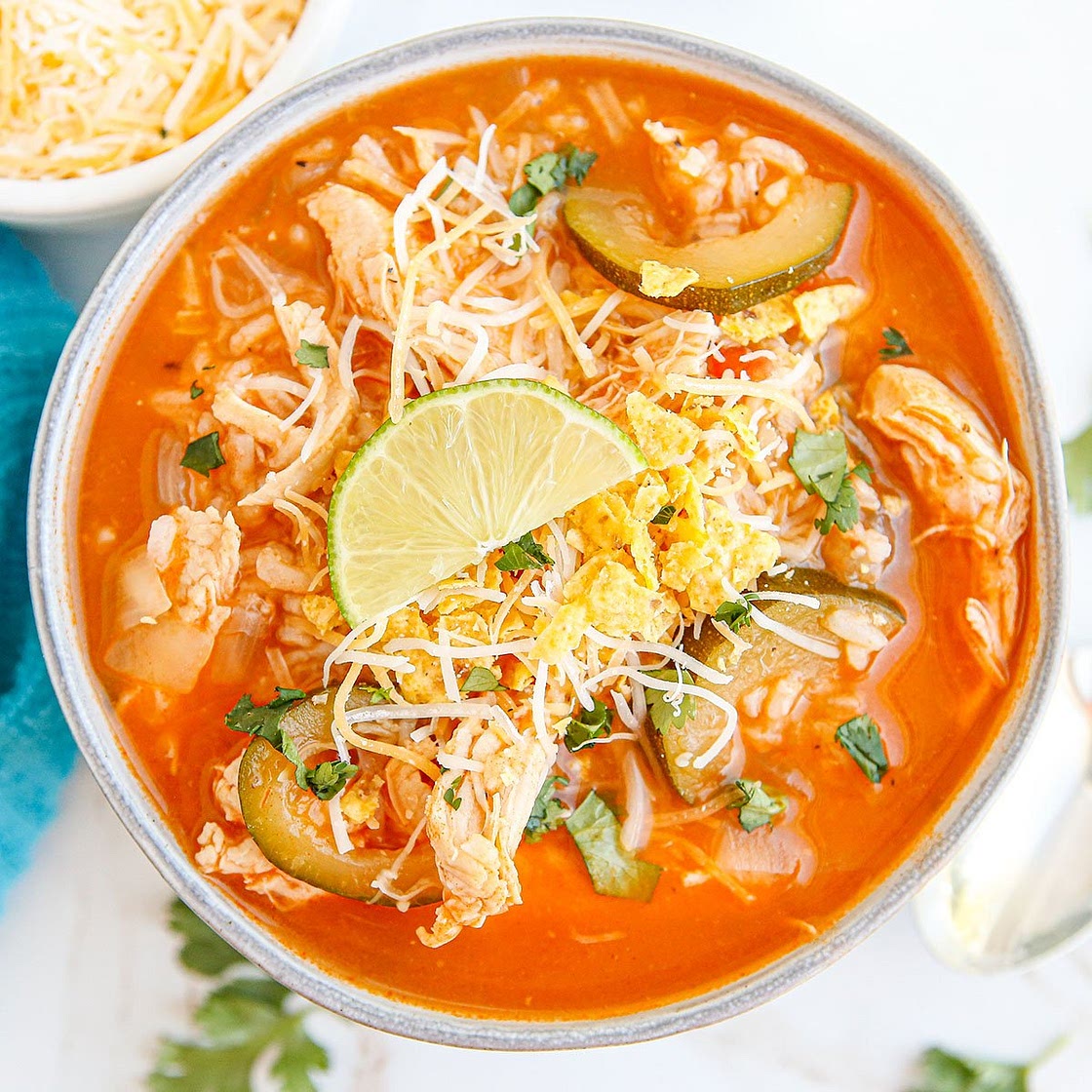 Chicken Tortilla Soup {On the Border Copycat}