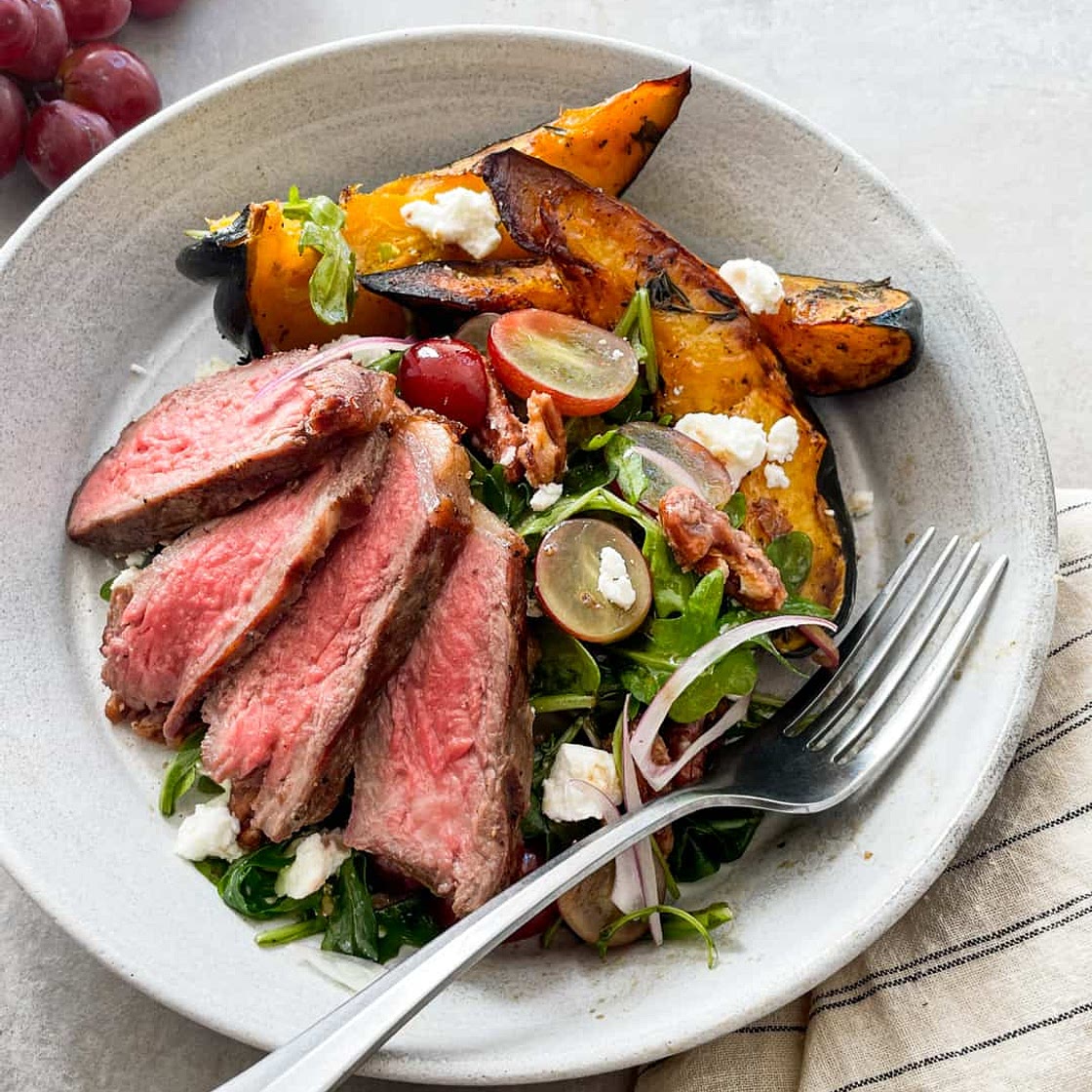 Harvest Steak Salad with California Grapes