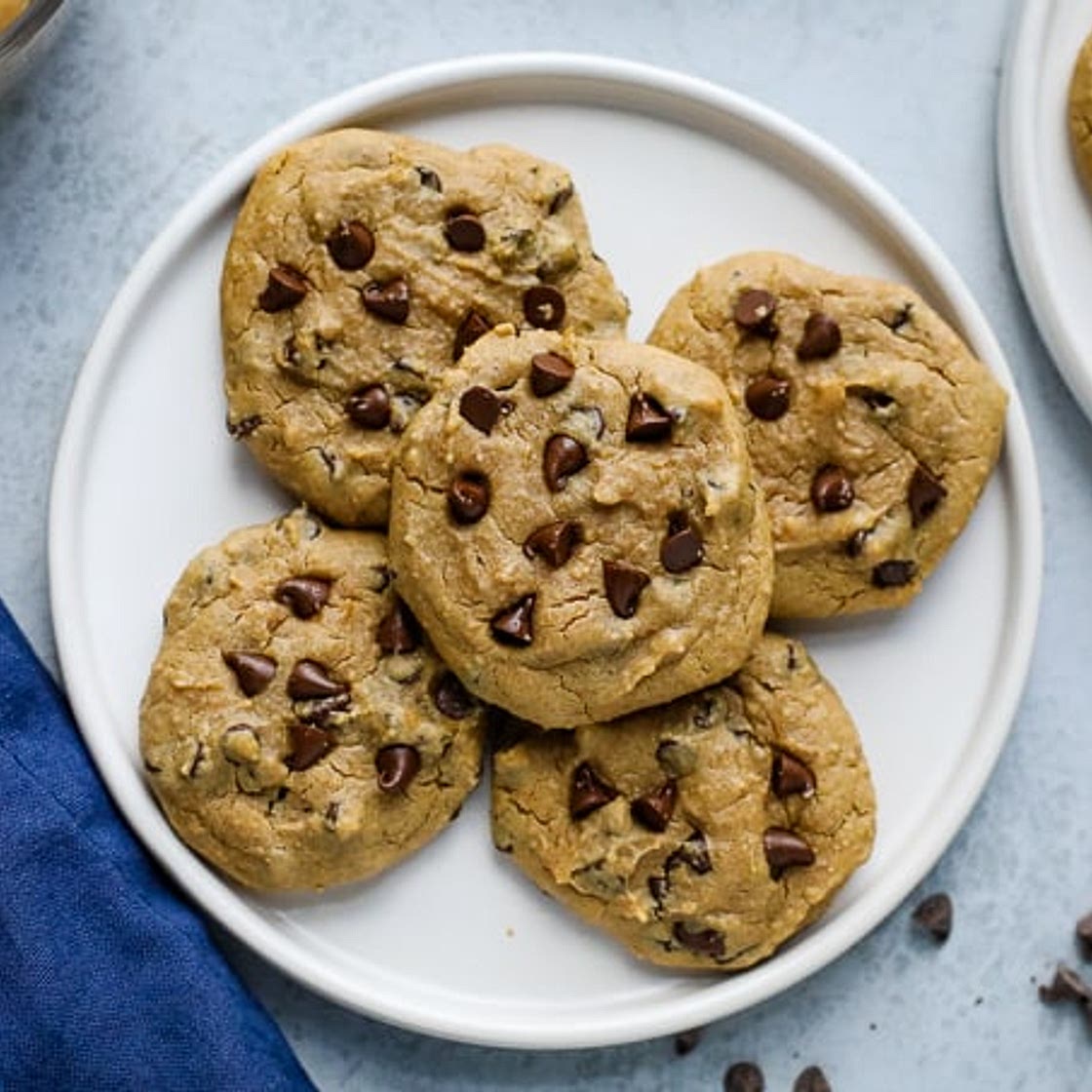 Chickpea Chocolate Chip Cookies