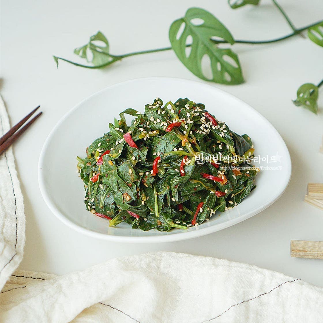 방풍나물 무침 만드는 법 방풍나물 된장무침 방풍나물 데치기