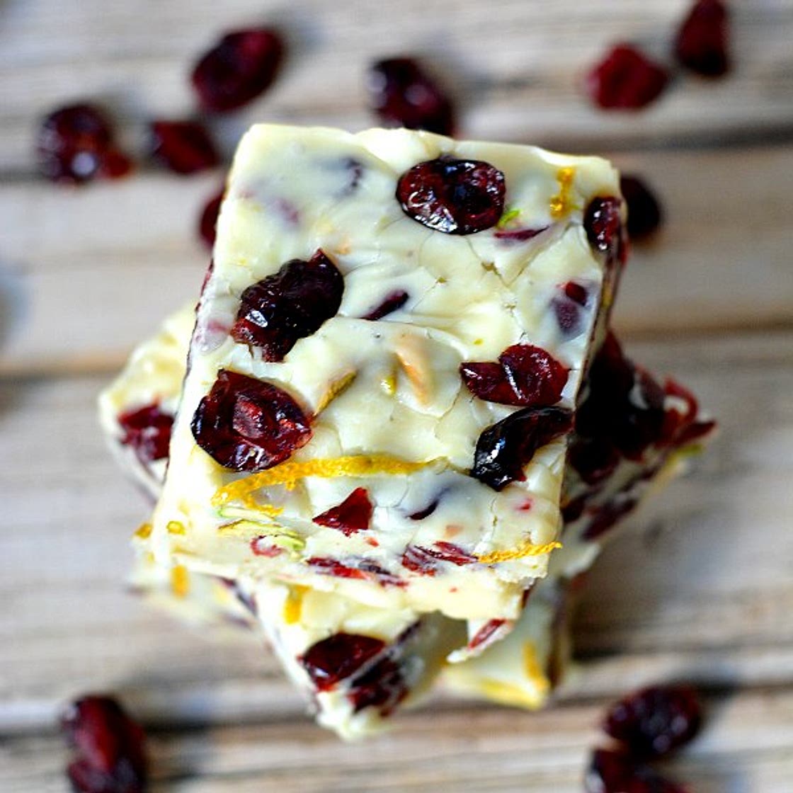 Orange Cranberry White Chocolate Fudge Recipe