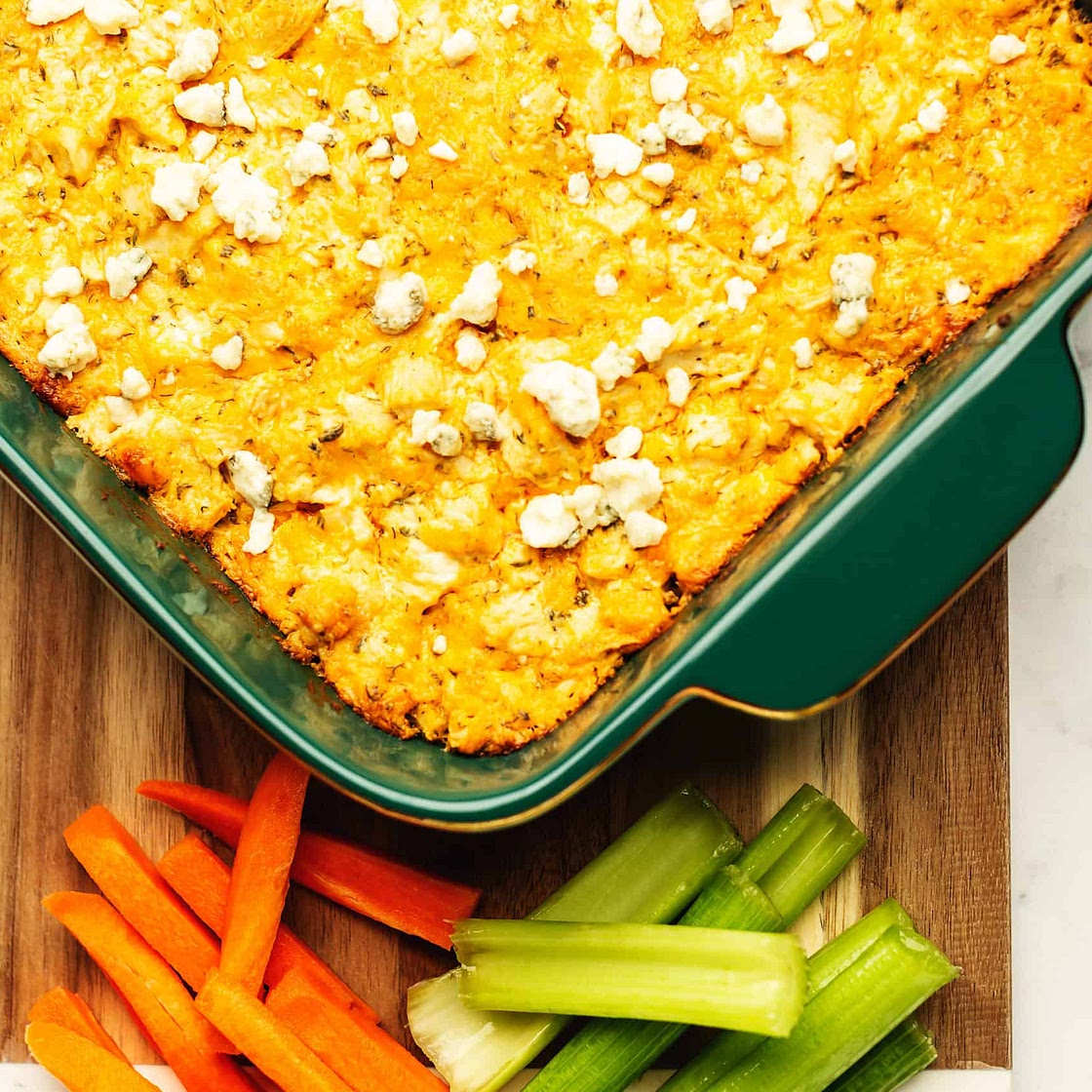 Keto Buffalo Chicken Dip - 2 Net Carbs