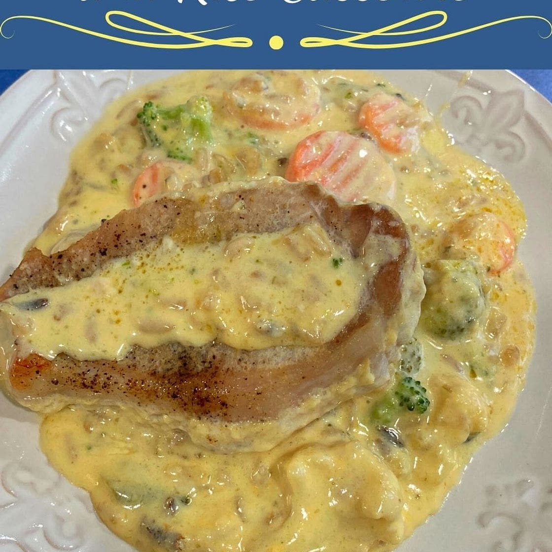 Cheesy Pork Chop and Rice Casserole