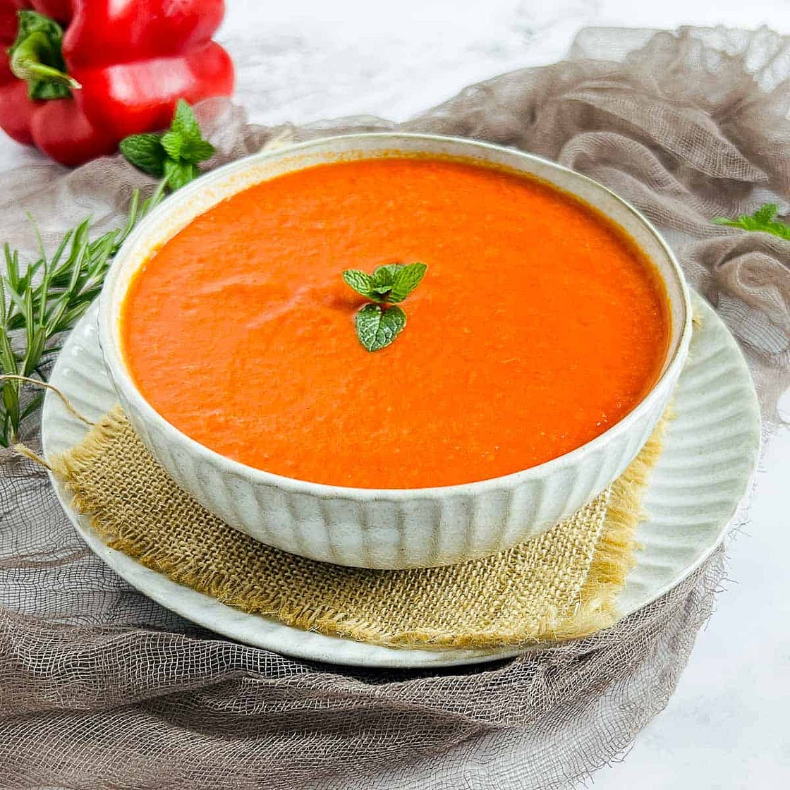 Roasted Bell Pepper and Habanero Hot Sauce