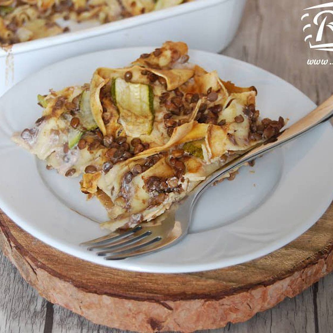 Lasagne vegan alle lenticchie e zucchine