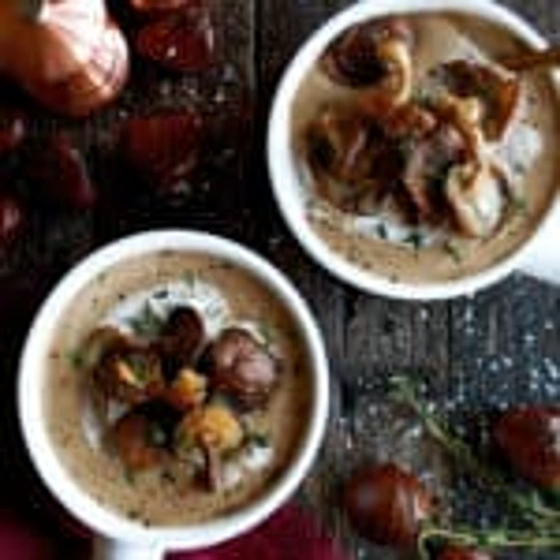 Creamy Roasted Chestnut Soup