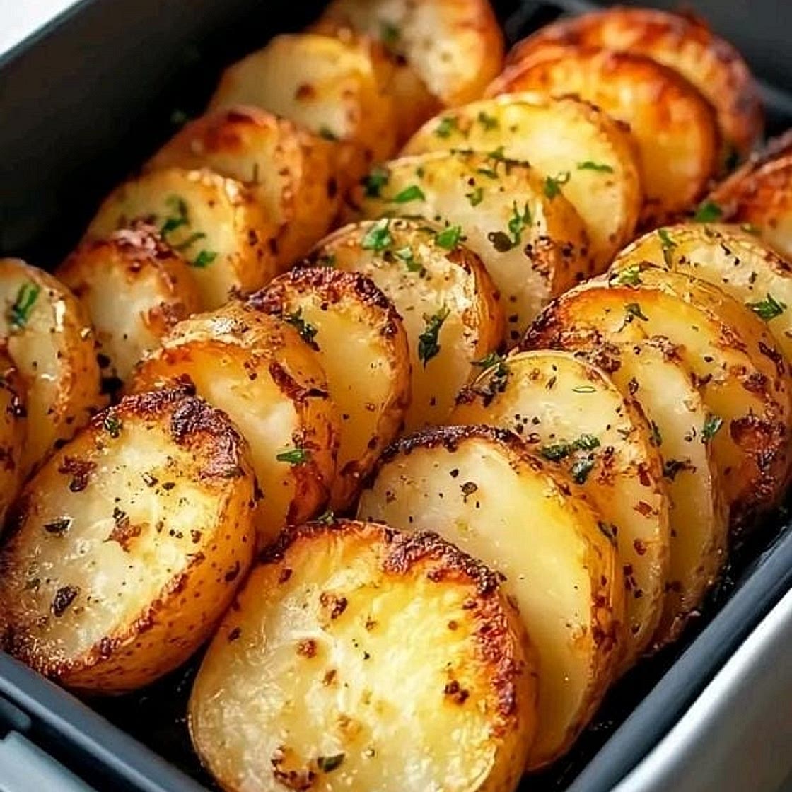Air Fryer Sliced Potatoes Recipe