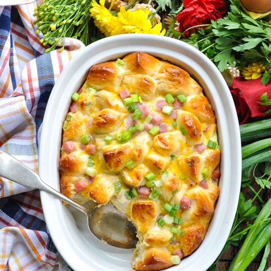 {Overnight} Ham, Egg and Cheese Monkey Bread