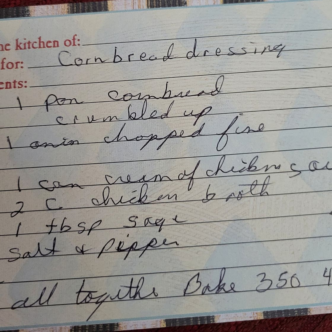 Mom's cornbread dressing