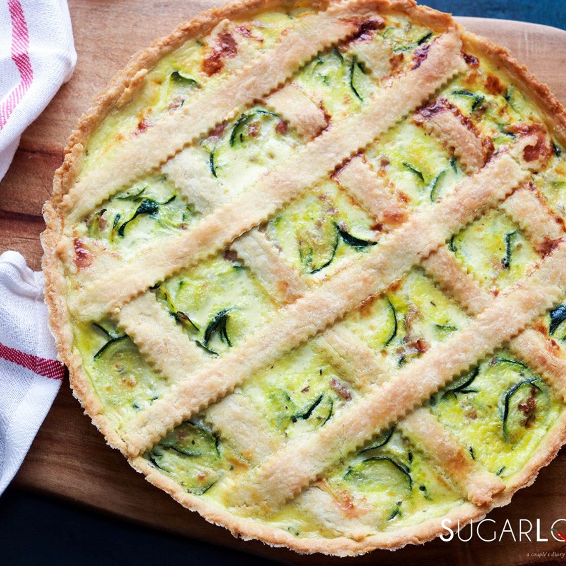 Savory Crostata with Zucchini and Prosciutto